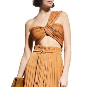 NWT A.L.C. Athena Vegan Leather Top Sz 8